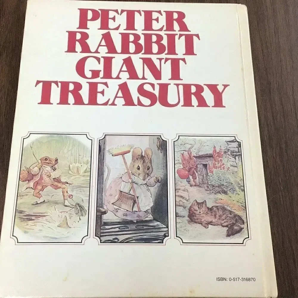 Vintage 1980 Beatrix Potter’s Peter Rabbit Giant Treasury Cover shows loving use